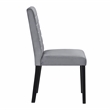 Lexicon Andreas 5-Piece Wood and Velvet Upholstery Dining Set in Gray