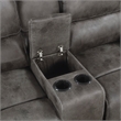 Lexicon Proctor Microfiber Manual Double Reclining Love Seat in Gray