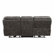 Lexicon Proctor Microfiber Power Double Reclining Sofa in Gray