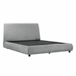 Lexicon Alford Chenille Upholstery Full Platform Bed in Gray