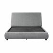 Lexicon Alford Chenille Upholstery Queen Platform Bed in Gray