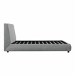 Lexicon Alford Chenille Upholstery Queen Platform Bed in Gray