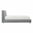 Lexicon Alford Chenille Upholstery Eastern King Platform Bed in Gray