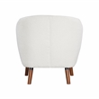 Lexicon Cutler Fabric Upholstered Accent Chair in White