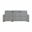 Lexicon Waitsfield Velvet 2-Piece Sectional with Right Chaise in Gray