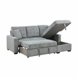 Lexicon Waitsfield Velvet 2-Piece Sectional with Right Chaise in Gray