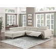 Lexicon Bienvenue Textured Fabric 2-Piece Power Reclining Sectional in Beige
