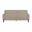 Lexicon Lewes 2-Piece Leather Match Sofa Set in Latte