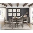 Lexicon Tigard Wood Counter Height Table in Cherry and Gray