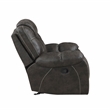 Lexicon Gainesville Microfiber Glider Manual Reclining Chair in Chocolate