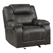 Lexicon Gainesville Microfiber Glider Manual Reclining Chair in Chocolate