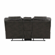 Lexicon Gainesville Microfiber Double Manual Reclining Loveseat in Chocolate