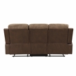 Lexicon Glendale 2-Piece Polished Microfiber Manual Reclining Sofa Set in Brown