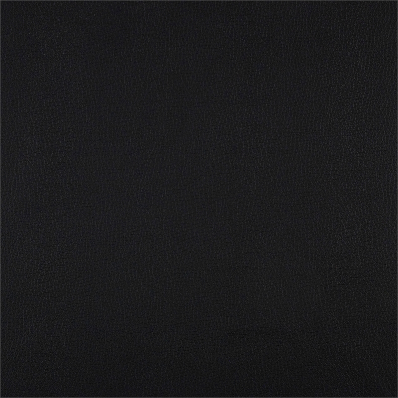 Lexicon Greenfield Faux Leather Push Back Reclining Chair in Black