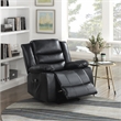 Lexicon Carson Faux Leather Power Lift Chair in Black
