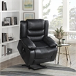 Lexicon Carson Faux Leather Power Lift Chair in Black