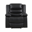 Lexicon Carson Faux Leather Power Lift Chair in Black