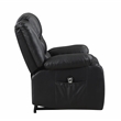 Lexicon Carson Faux Leather Power Lift Chair in Black