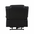 Lexicon Carson Faux Leather Power Lift Chair in Black