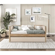 Lexicon Roseburg Boucle Upholstered Daybed with Trundle in Beige