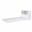 Lexicon Asker Wood Twin Bookcase Bed in 2-Tone Finish (White and Natural)