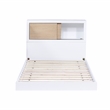 Lexicon Asker Wood Twin Bookcase Bed in 2-Tone Finish (White and Natural)