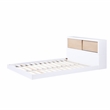 Lexicon Asker Wood Full Bookcase Bed in 2-Tone Finish (White and Natural)