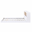 Lexicon Asker Wood Full Bookcase Bed in 2-Tone Finish (White and Natural)