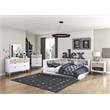 Lexicon Asker Wood Full Bookcase Corner Bed in 2-Tone Finish (White and Natural)