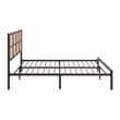 Lexicon Sanibel Contemporary Metal Queen Platform Bed in Dark Bronze