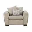Lexicon Silverthorne Chenille Living Room Chair in Light Brown