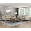 Lexicon Silverthorne 2-Piece Chenille Living Room Sofa Set in Light Brown