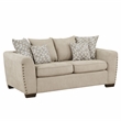 Lexicon Silverthorne 2-Piece Chenille Living Room Sofa Set in Light Brown