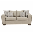 Lexicon Silverthorne 2-Piece Chenille Living Room Sofa Set in Light Brown