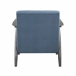 Lexicon Greeley Upholstered Wood & Velvet Accent Chair in Gray and Blue