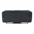 Lexicon Littleton 2-Piece Faux Leather Reclining Sofa Set in Blue