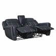 Lexicon Littleton 2-Piece Faux Leather Reclining Sofa Set in Blue