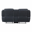 Lexicon Littleton 2-Piece Faux Leather Reclining Sofa Set in Blue