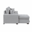 Lexicon McCafferty 2-Piece Fabric Pull-out Bed & Left Chaise in Gray