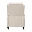 Lexicon Loveland Upholstered Fabric Push Back Recliner in Beige
