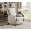 Lexicon Loveland Upholstered Fabric Push Back Recliner in Beige