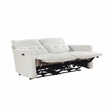 Lexicon Salida Fabric Power Double Reclining Loveseat in White