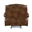 Lexicon Ellicott Leather Match Glider Reclining Chair in Brown