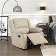 Lexicon Fairview Fabric Manual Recliner in Oatmeal