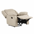 Lexicon Fairview Fabric Manual Recliner in Oatmeal