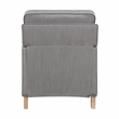 Lexicon Hampstead Fabric Push Back Reclining Chair in Gray