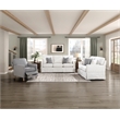 Lexicon Hampstead Fabric Push Back Reclining Chair in Gray