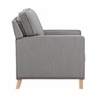 Lexicon Hampstead Fabric Push Back Reclining Chair in Gray
