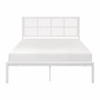 Lexicon Sanibel Metal Frame King Metal Platform Bed in White