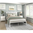Lexicon Sanibel Metal Frame Queen Metal Platform Bed in White